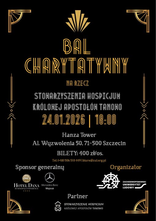 Bal Charytatywny na rzecz Stowarzyszenia Hospicjum Królowej Apostołów Tanowo