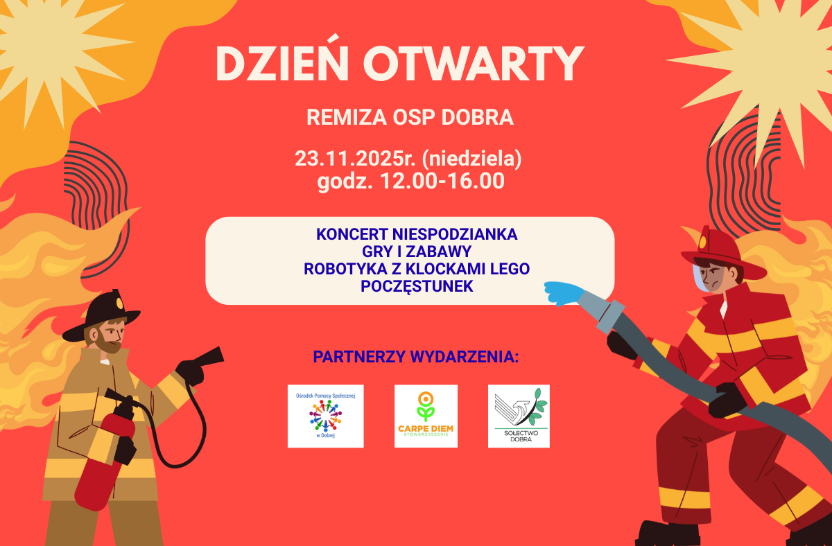 Zapraszamy na Dzień Otwarty Remizy OSP Dobra!