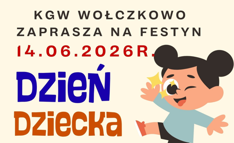 Zaproszenie na Dzień Dziecka w Wołczkowie