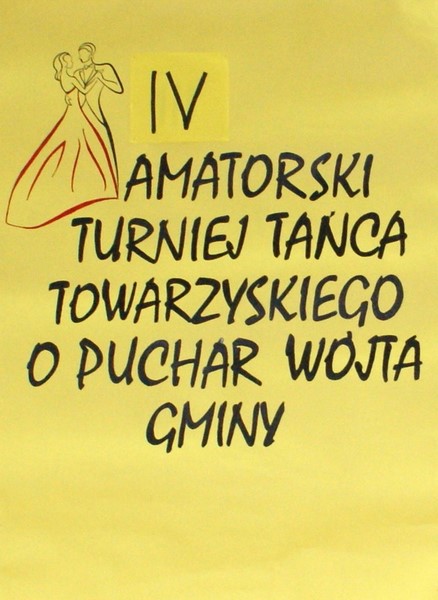 IV Amatorski turniej tańca towarzyskiego o puchar Wójta Gminy Dobra 
