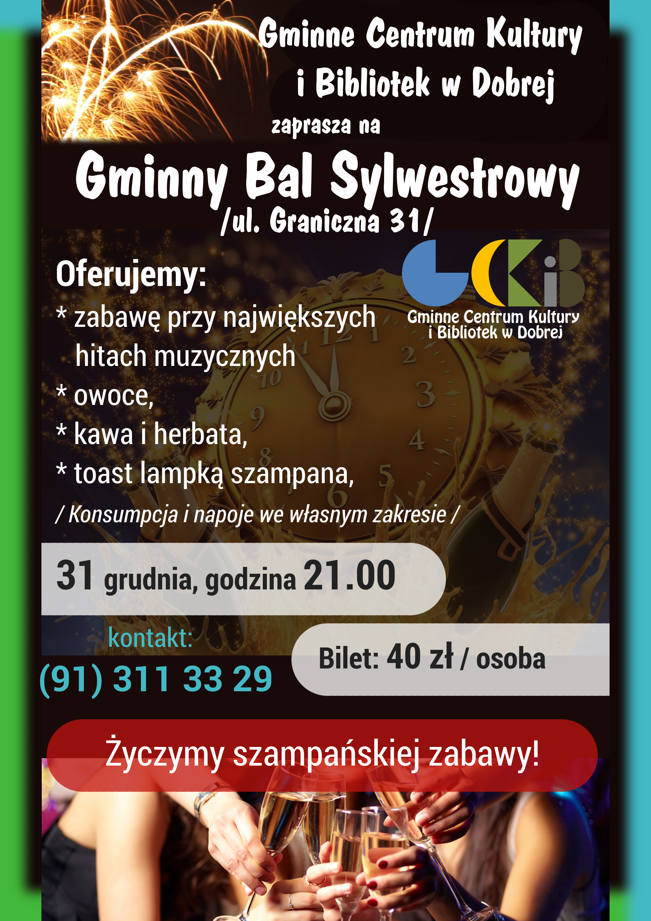 Gminny Bal Sylwestrowy w Dobrej