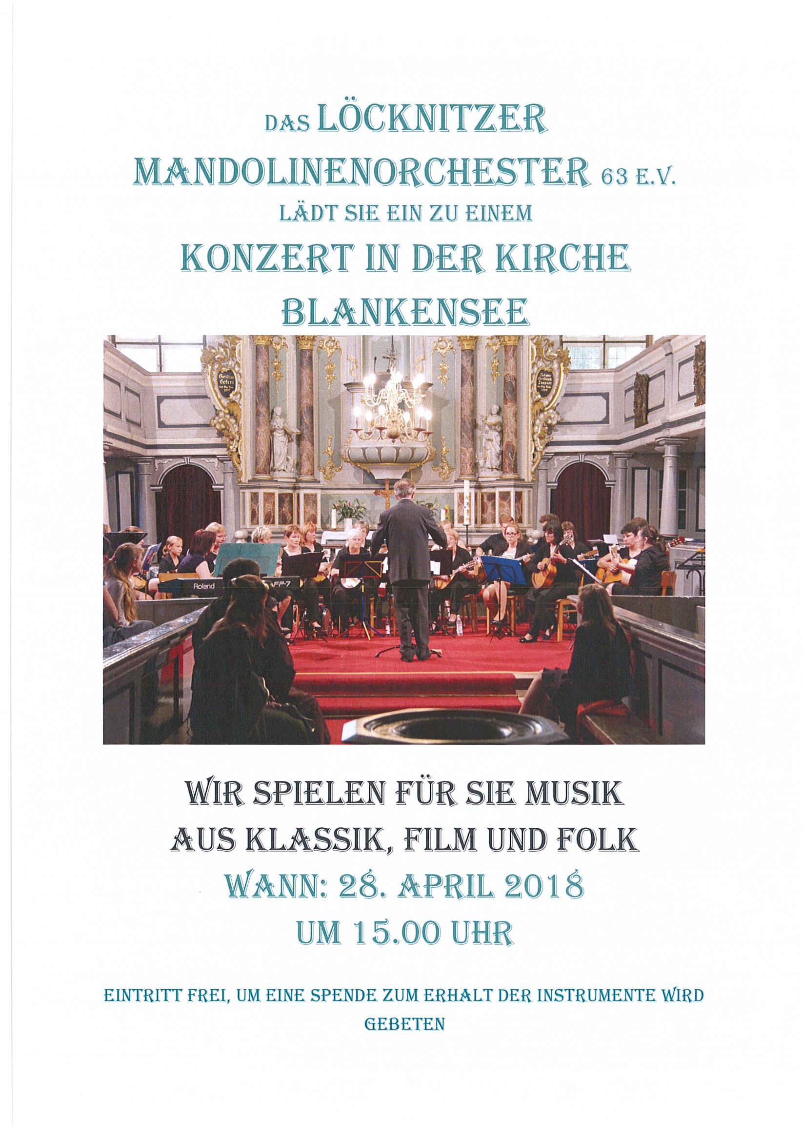 Koncert w kościele w Blankensee
