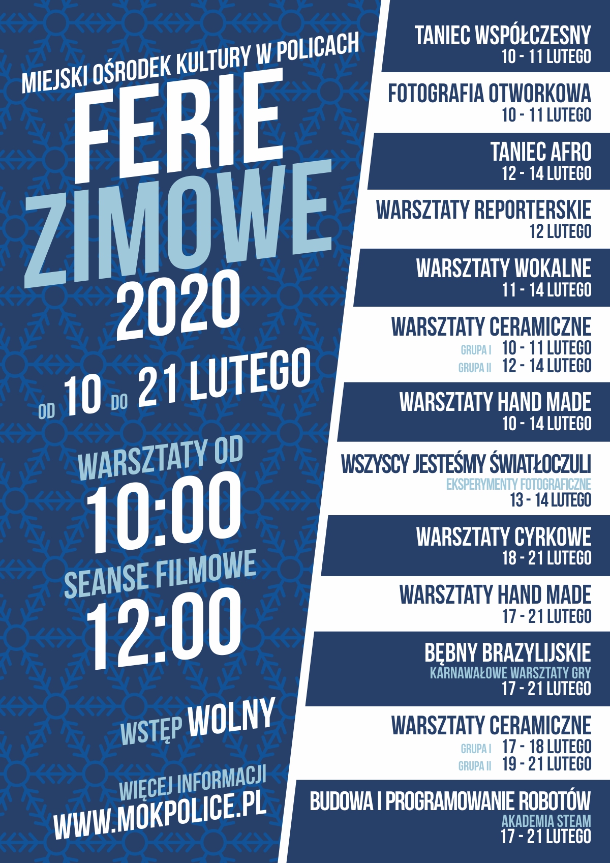 Ferie zimowe w Policach