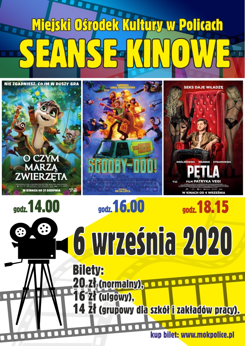 Seanse kinowe w MOKu - 6 września 2020