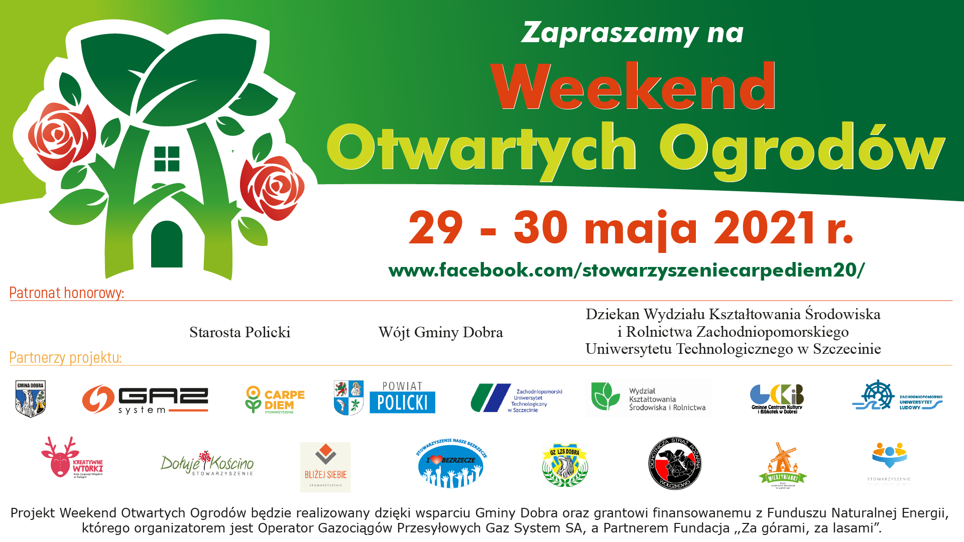 Zaproszenie do udziału w projekcie Weekend Otwartych Ogrodów